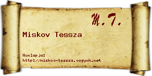 Miskov Tessza névjegykártya